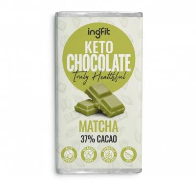 Ingfit ING0067358 Premium Sugar Free Keto Chocolate Matcha 28g