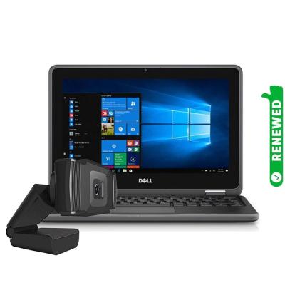 Buy Dell Latitude 3189 Education 11.6 inch Touch Screen Intel Pentium Processor 8GB RAM 128GB SSD Windows 10, Renewed Get Better World USB Plug and Play Webcam for PC/Laptop with Mic 480p  HD