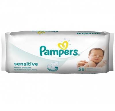 Pampers Baby Wipes Sensitive 4s, 56 Count