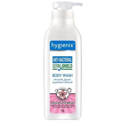 Hygienix Antibacterial Bodywash Super Sakura With Vit E And Sakura Extracts, 1 L