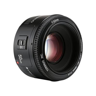 Yongnuo YN50Mm Standard Prime Objective F1.8 Lens Large Aperture Autofocus Compatible with Canon EF Mount Rebel DSLR Camera Black