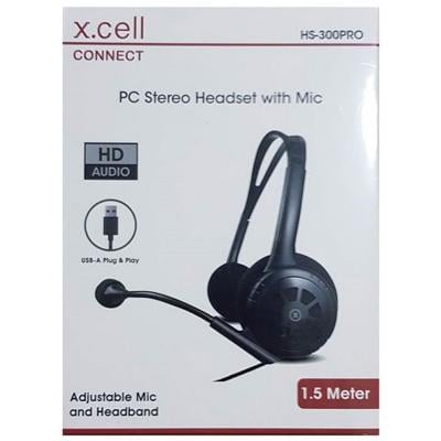 Xcell HS-300PRO Over Ear PC Headphone With Mic