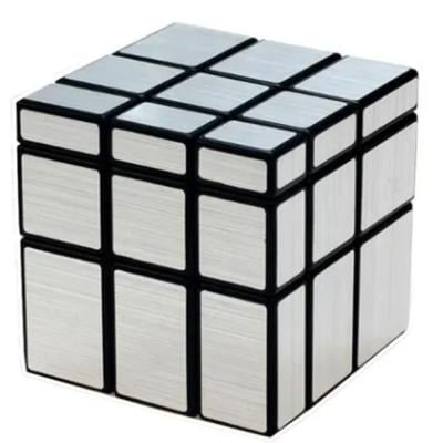 GObuy Mirror Magice Puzzle Cube Silver with Black