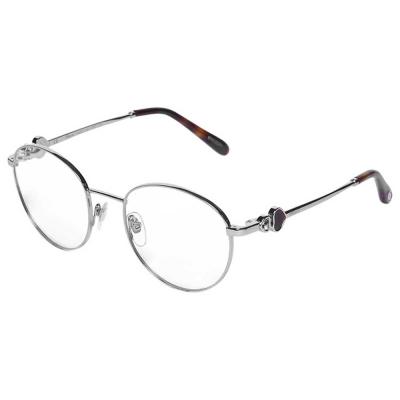 Chopard VCHC52S Oval Eyeglasses for Women Silver, Size 51
