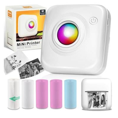 Mini Pocket Portable Inkless Printer for Photo Sketch,Text and Label Printing