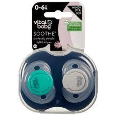 Vital Baby Soothe Perfectly Simple 2pk Boy, 0 To 6 Months