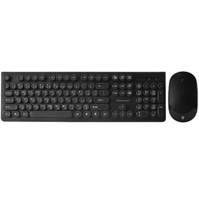 Microdigit MD310WK Wireless Keyboard and Mouse For PC & Laptop, Black