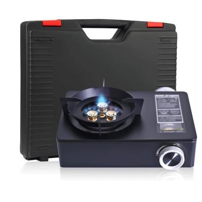 Butane Stove 12,000 BTU Butane Burner Camping Stove Electronic Ignition with Carry Case, Butane Burners for Cooking Indoor Outdoor Portable Butane Gas Stove