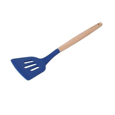 Royalford RF10651 Silicone Slotted Turner Blue 1X100
