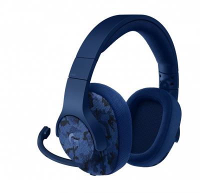 Logitech Gaming Headset Wired G433 7.1 Surround Sound Blue Camo 981-000688