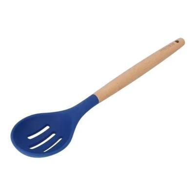 Royalford RF10652 Silicone Slotted Spoon Blue