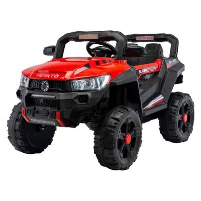 12V 10Ah Ride-on Off-road Vehicle With Remote Control for Boys Girls, Dual Drive, Electric Ride On Truck with Parent Seat & RC, Four-wheel Suspension, LED Lights