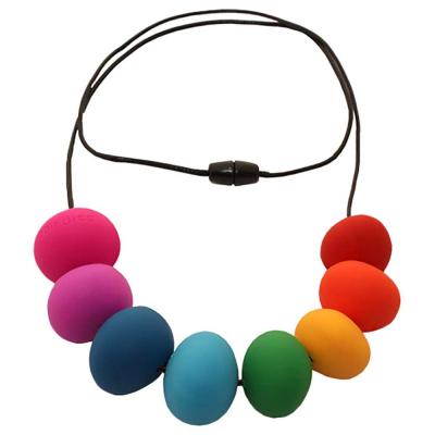 Nibbly Bits Abacus Necklace Rainbow