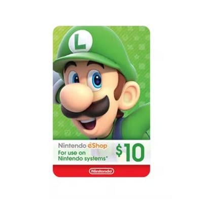 Nintendo Eshop10 Dollar Digital Card For Nintendo Switch