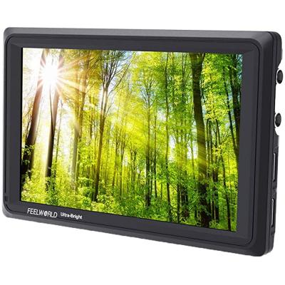 Feelworld FW279S Ultra Bright 2200nit Daylight Viewable Monitor DSLR Camera with 3G SDI 4K HDMI Input Output 7 inch Black