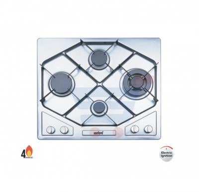 Sanford Automatic Electric Ignition Gas Cooker, SF5450GC Stainless Steel Surface & 4 Burners