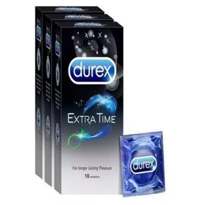 Durex Pack Of 3 -Extra Time Condoms