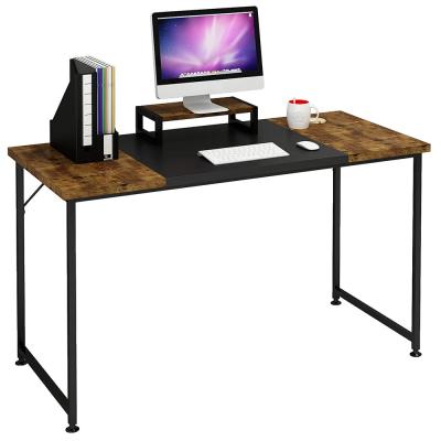 Magic Life Computer Desk Study Writing Table 47 Inch with Monitor Stand, Modern Simple Style PC Desk with Splice Board