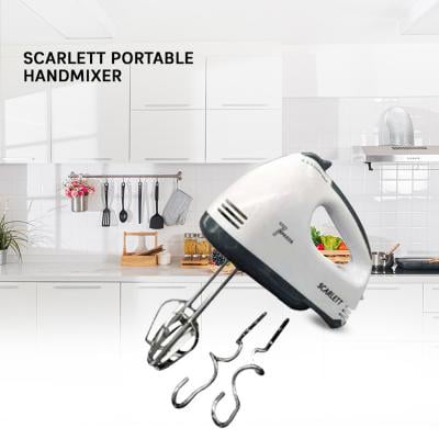 Scarlett Portable Handmixer 180W HE133 White/Grey