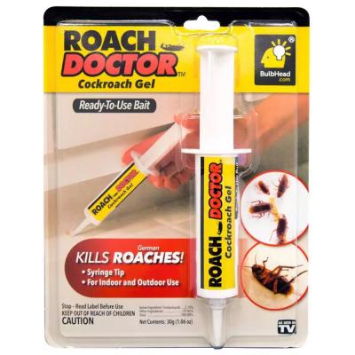 Happy Kids Roach Doctor Cockroach Gel Ready to Use Cockroach Gel Bait Outdoor and Indoor Roach Killer with Syringe Applicator