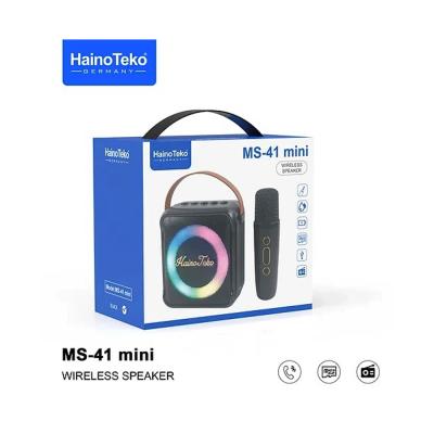 Haino Tekom Germany MS-41 Mini Wireless Blue Tooth Portable Speaker With Mic Black