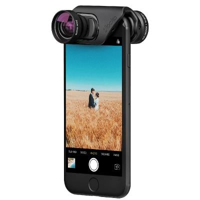 Olloclip OC-0000213-EU 3-In-1 Lens With Pendant And Stand Black / Black for iPhone 8-7/8-7 Plus