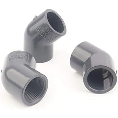 Generic 3Pcs Lot 63Mm To 2 Inch Female Thread Upvc Elbow Joint 45 Degree Garden Irrigation Pipe Connector Fittings