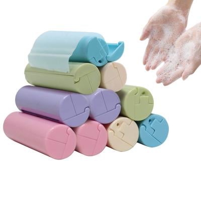 Portable Soap Sheets Disposable Hand Washing Paper Soap Sheets for Travel, Outdoor, Classes and Work Assorted Color