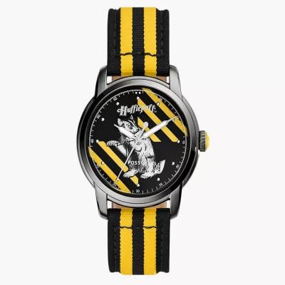 Fossil LE1159 Limited Edition Harry Potter Three Hand Hufflepuff Nylon Analogue Watch