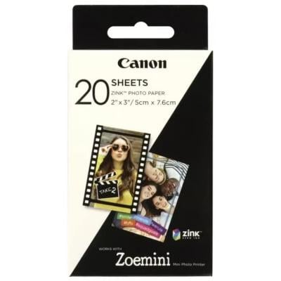 Canon Zink 2x3 Glossy Photo Paper 20 Sheets for Canon Zoemini Cameras