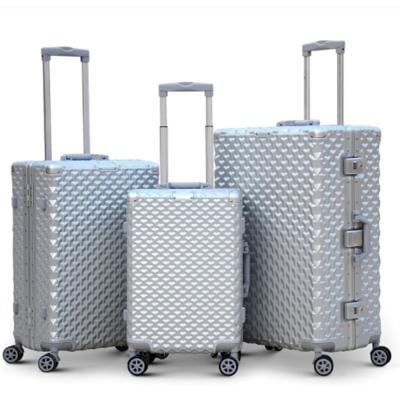 Zap TBADSTSR31 Carry On Travel Luggage with 360 Degree Spinner Wheels 3Pcs Set Silver
