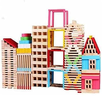 Jenga 150 Creative Building Blocks Multicolor