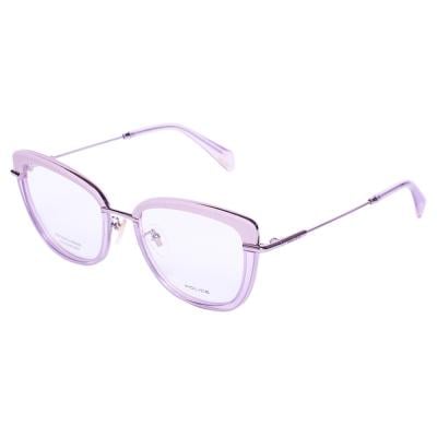 Police VPLA06 Cat-eye Purple Eyeglasses for Women, Size 54