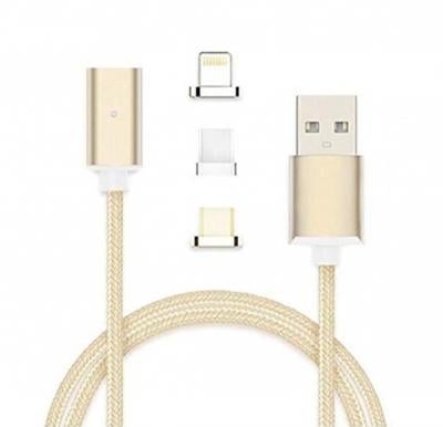G5 Micro USB/TYPE-C and Lightning 3 in 1 Magnetic Clip on Data/Charging cable
