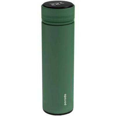 Porodo PD-TMPBOT-GN Smart Water Bottle with Temperature Indicator 500ml Green