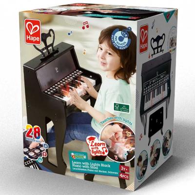 Hape E0629 Learn With Lights Piano And Stool