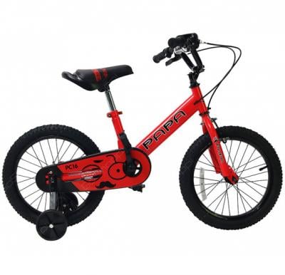 Papa Steel Alloy Bike For Kids Red, PC16