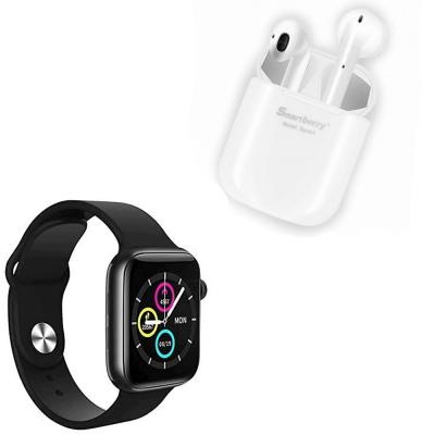 2 In 1 Smart Berry i9S TWS Earphone and  T500 Bluetooth Waterproof Plus and Smart Watch for iPhone iOS Android Phone Assorted Color