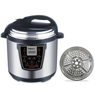 Impex EPC 10 Electric Rice Cooker 1600W 10L, Silver