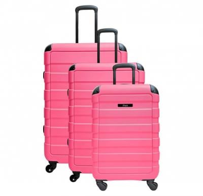 TravelWay RMX1-3- Lightweight Luggage Set  Pink Travel Bag