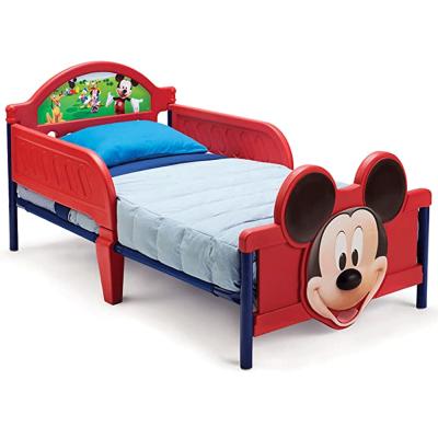 Delta Children BB87187MM Mickey Mouse Plastic Footboard Toddler Bed With Guardrail