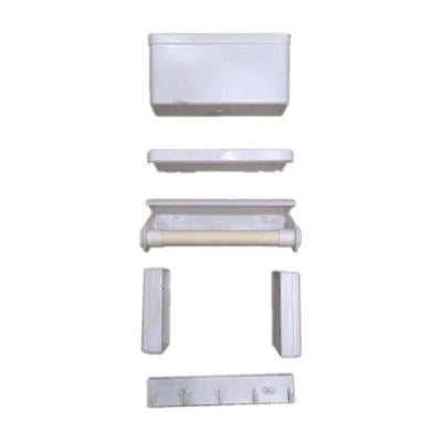 5 In 1 Magnetic Combination Storage Rack Set White 26x103x93centimeter
