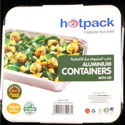 Hotpack Aluminum Container 83241 2410cc, 10 Piece - PA83241