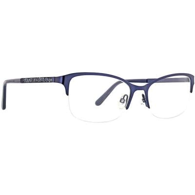 XOXO XO VIEJO BLUE Womens Viejo Semi-Rimless Eyeglasses Frame 781096551422 Blue