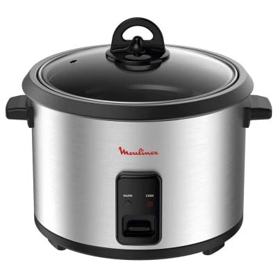Moulinex MK123D27 Easycook Rice Cooker 700 Wattss, Silver And Black