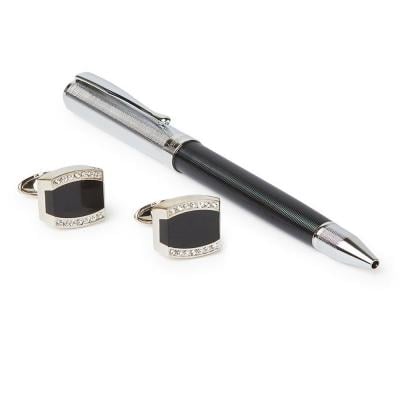 Segma PC 13-61 Pen with Cufflinks Set and Refillable Blue Ink
