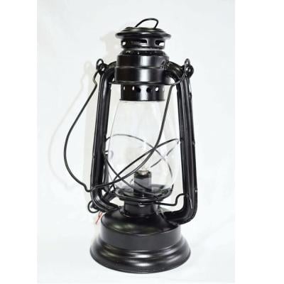 Traditional Vintage Style Iron Matte Black Electric Lantern with Bulb for Lighting and Decorations, Table Centrepiece, Study Table lamp, Dining Table Deco