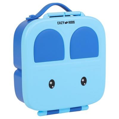 Eazy Kids EZ_LBRBEY_BU Bento Lunch Box With Handle, Blue