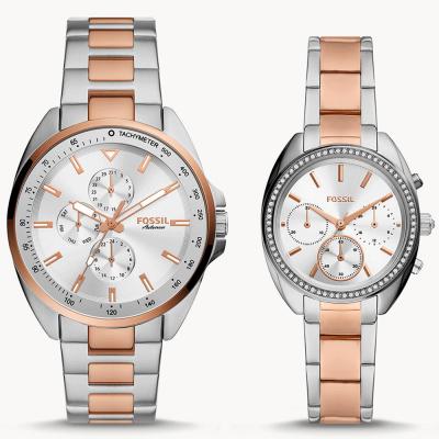 Fossil BQ2642SET Multifunction Two Tone Stainless Steel Watch Set