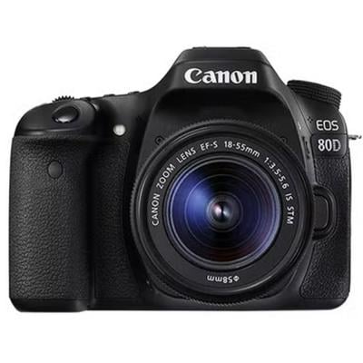 Canon EOS 80D DSLR With EF-S 18 to 55mm f/3.5-5.6 IS STM Lens 24.2MP LCD Touchscreen And Built In Wi-Fi Black